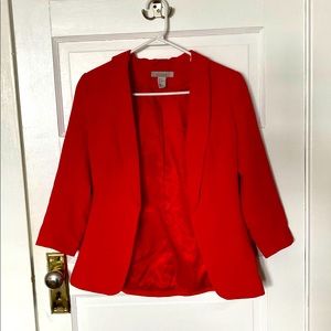 H&M Red Blazer Size 4
